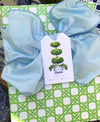Kiwi Green Wicker Gift Wrap Paper